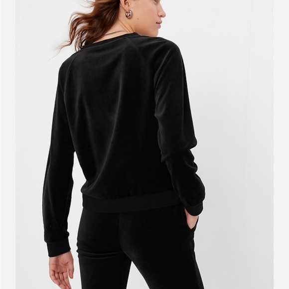 Gap black velour sweatshirt - Picture 5 of 5